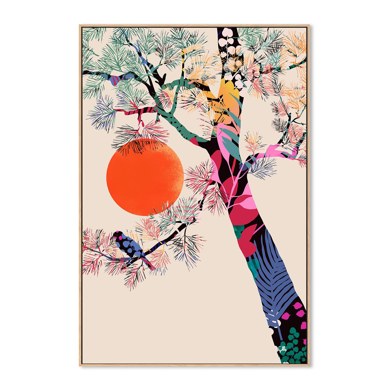 wall-art-print-canvas-poster-framed-Japanese Summer-4