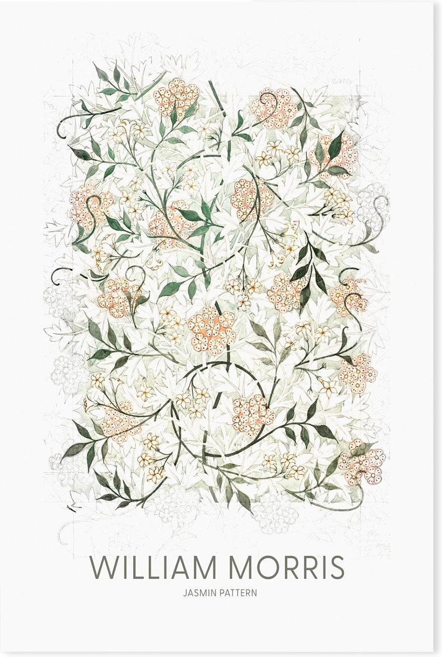 wall-art-print-canvas-poster-framed-Jasmine , By William Morris-GIOIA-WALL-ART