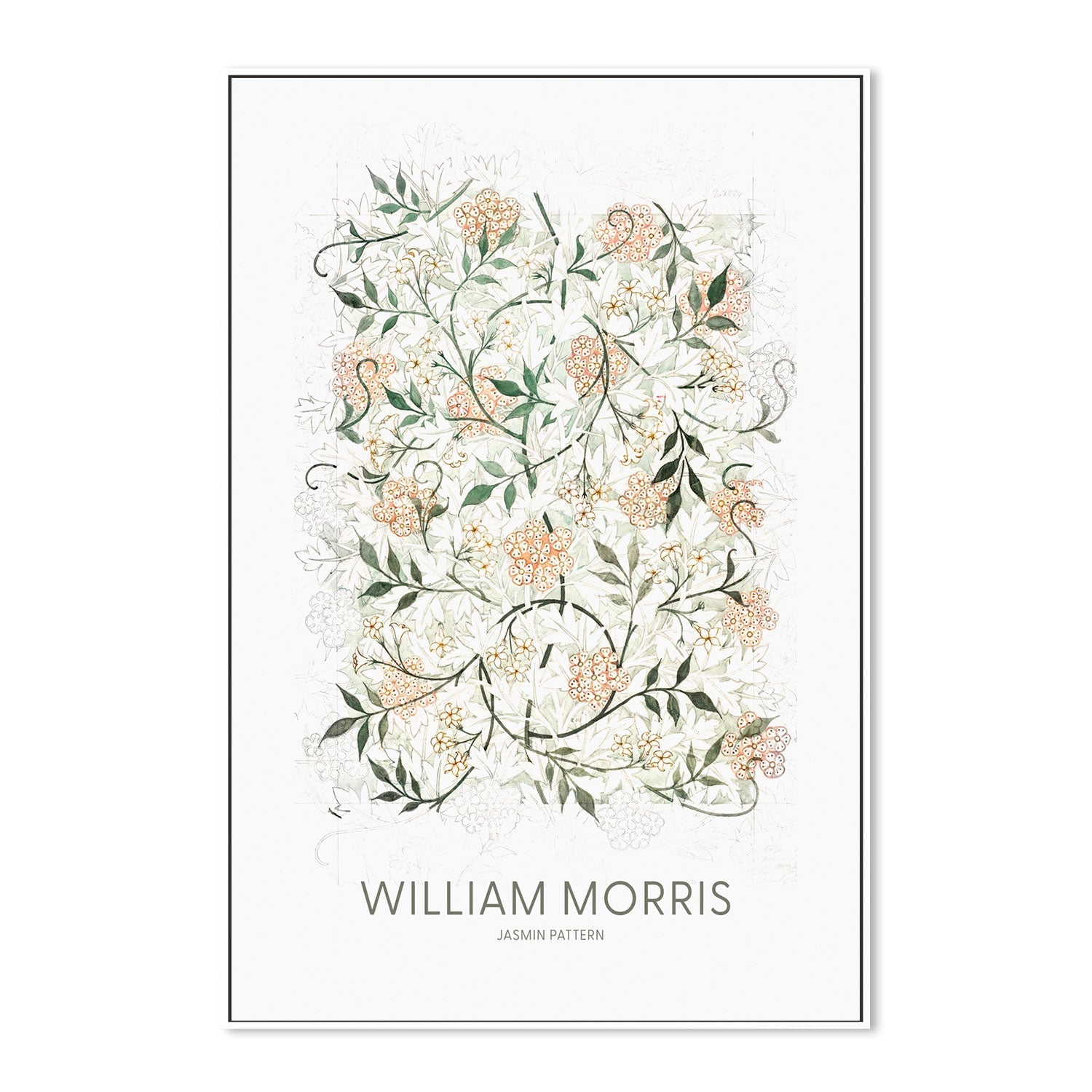 wall-art-print-canvas-poster-framed-Jasmine , By William Morris-GIOIA-WALL-ART