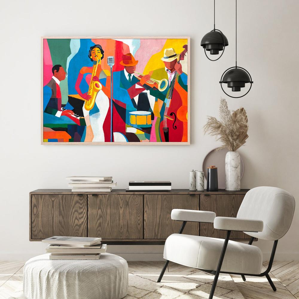 wall-art-print-canvas-poster-framed-Jazz Fever-9