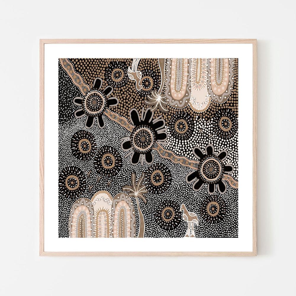 wall-art-print-canvas-poster-framed-Journey Across Seasons, Brown Tones-6