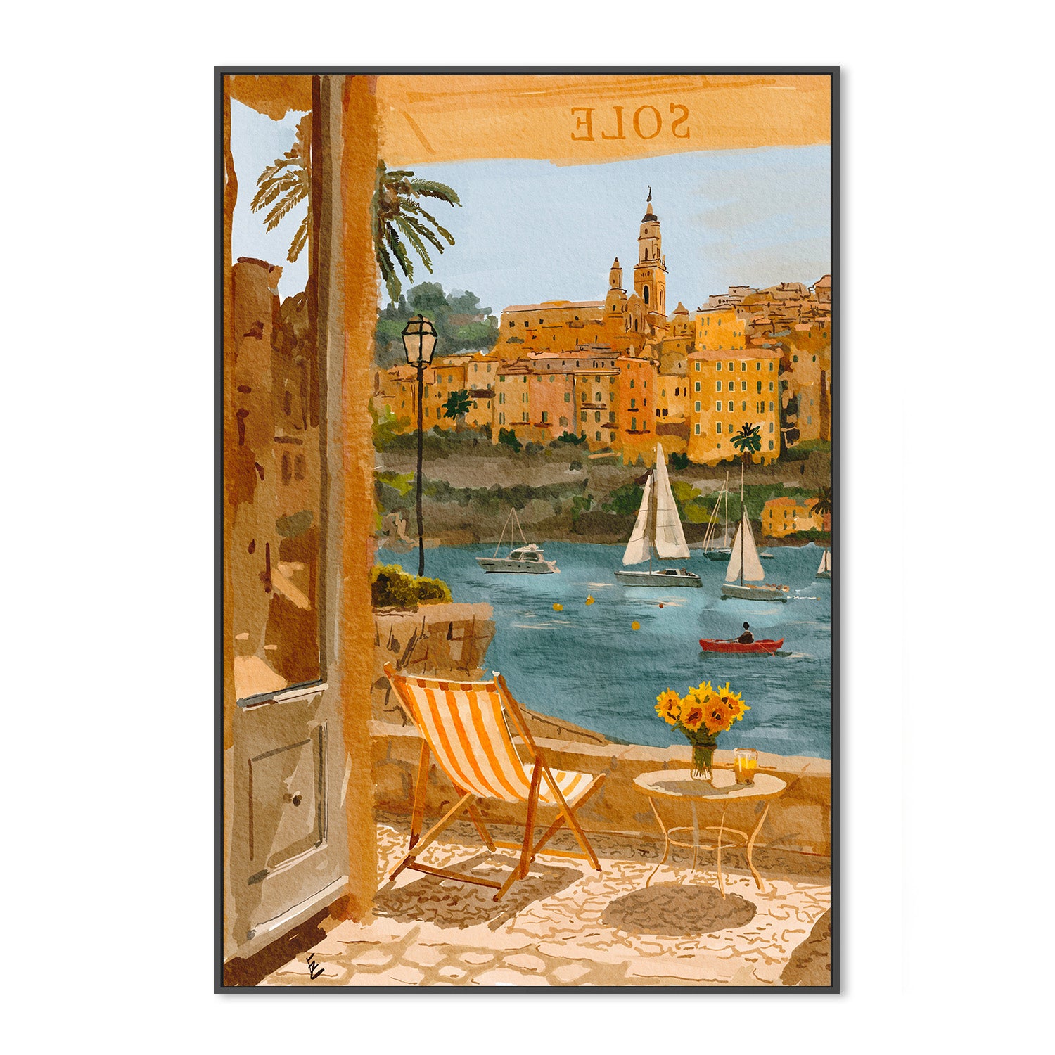 wall-art-print-canvas-poster-framed-July in menton-3