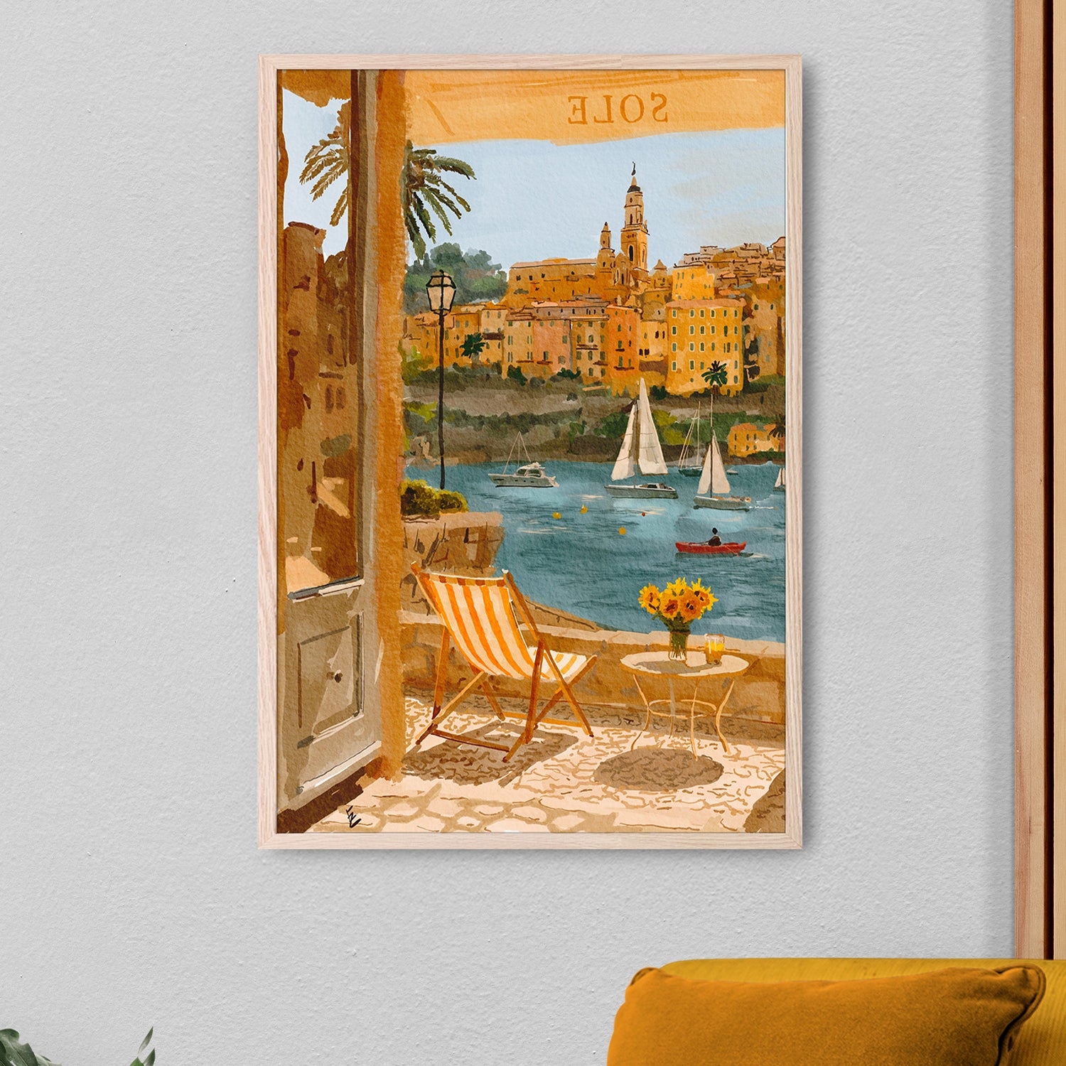 wall-art-print-canvas-poster-framed-July in menton-7