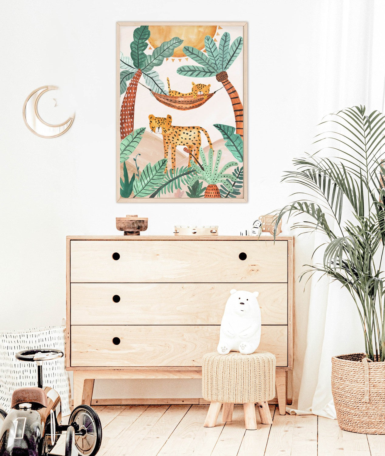 wall-art-print-canvas-poster-framed-Jungle Horizon Cheetahs , By Pip and Phee-2