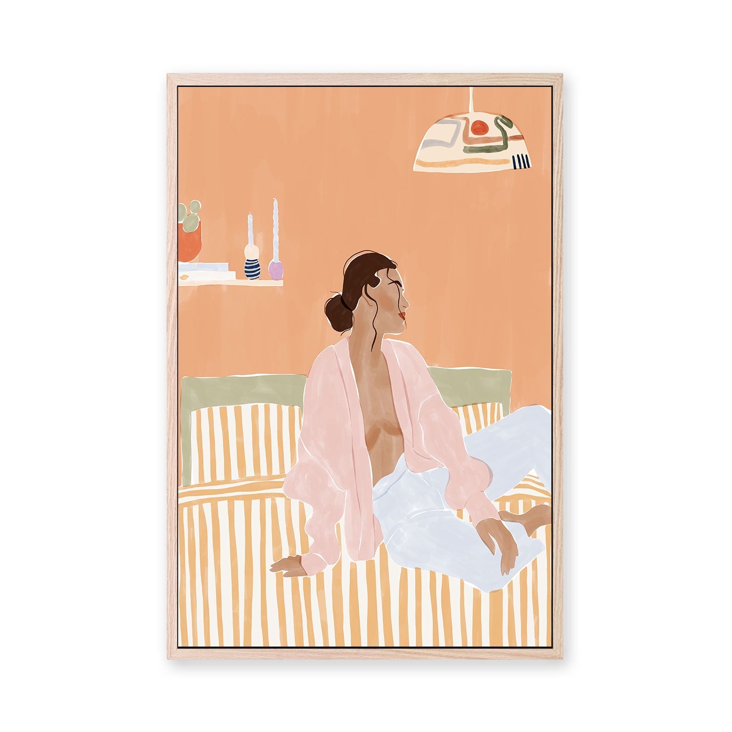 wall-art-print-canvas-poster-framed-Just Let Me Chill , By Ivy Green Illustrations-GIOIA-WALL-ART