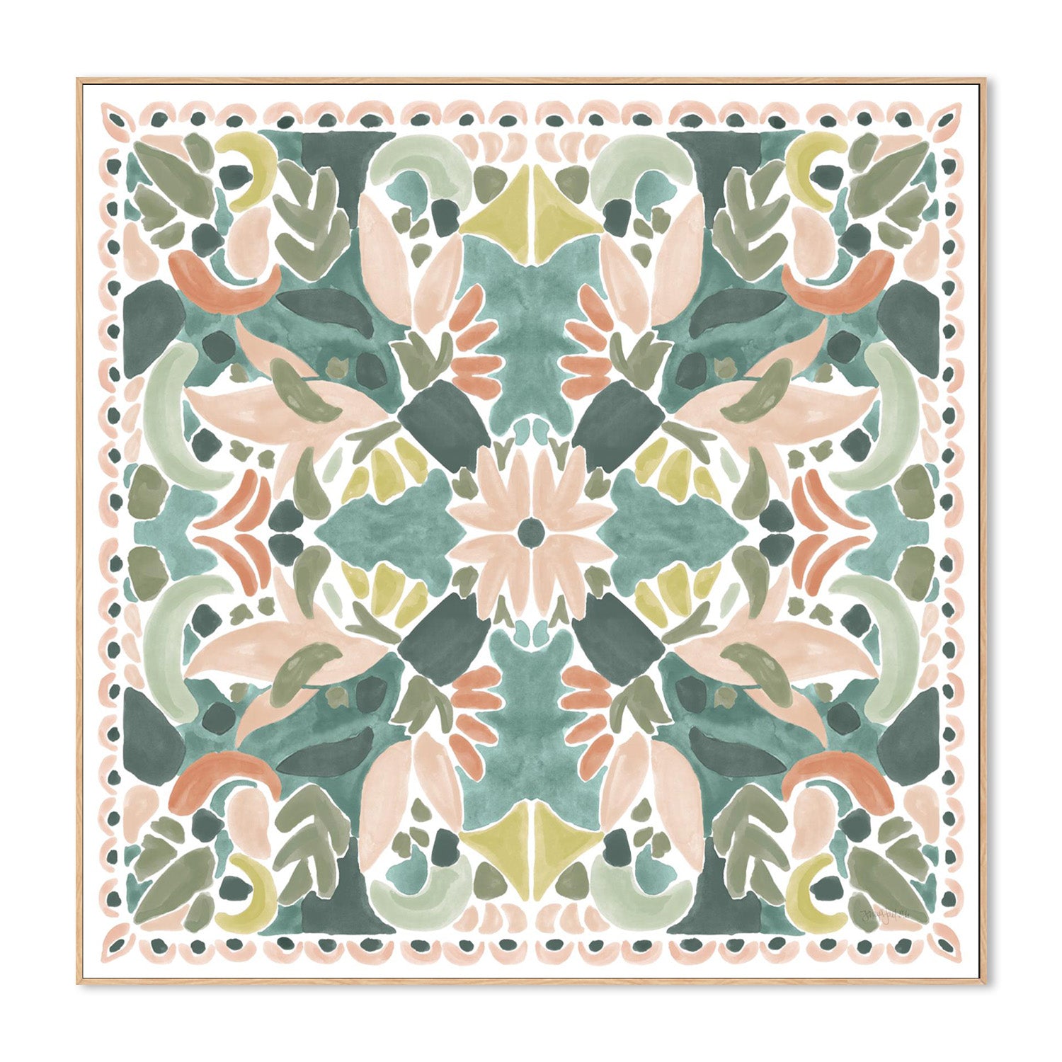 wall-art-print-canvas-poster-framed-Kaleidoscope Burst, Style A-4
