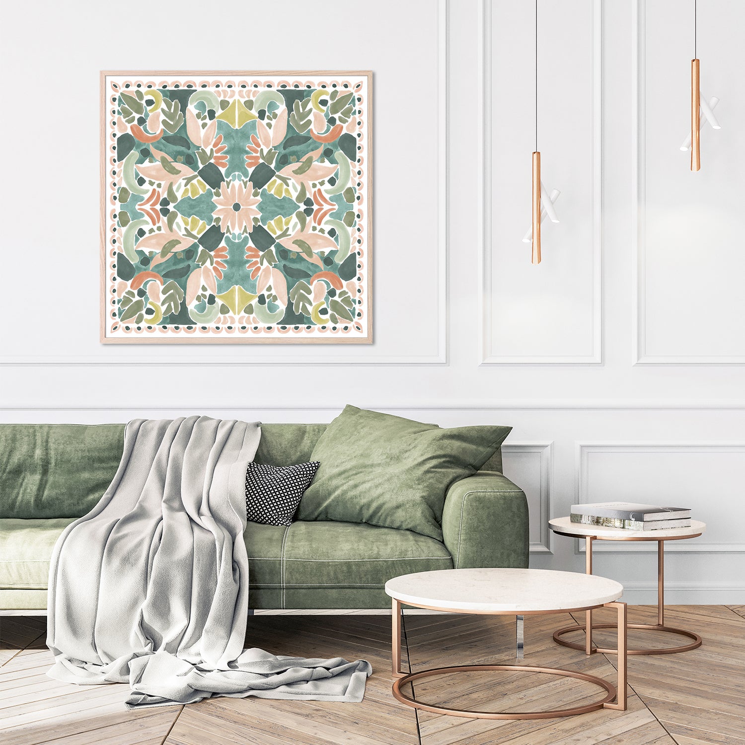 wall-art-print-canvas-poster-framed-Kaleidoscope Burst, Style A-8