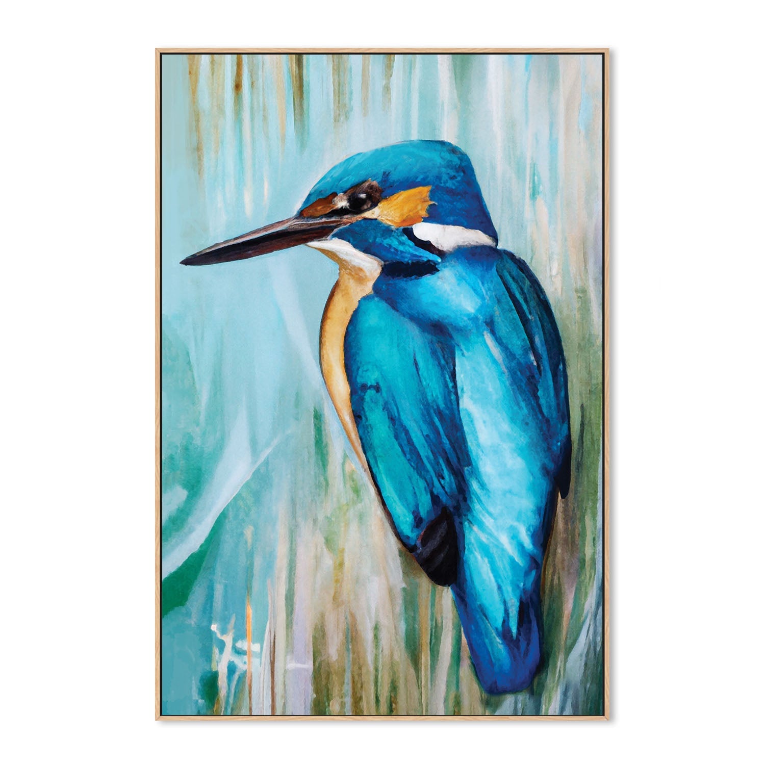 wall-art-print-canvas-poster-framed-King Kingfisher , By Stacey Williams-4