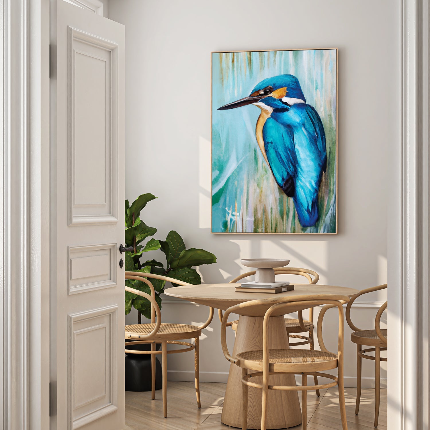 wall-art-print-canvas-poster-framed-King Kingfisher , By Stacey Williams-7