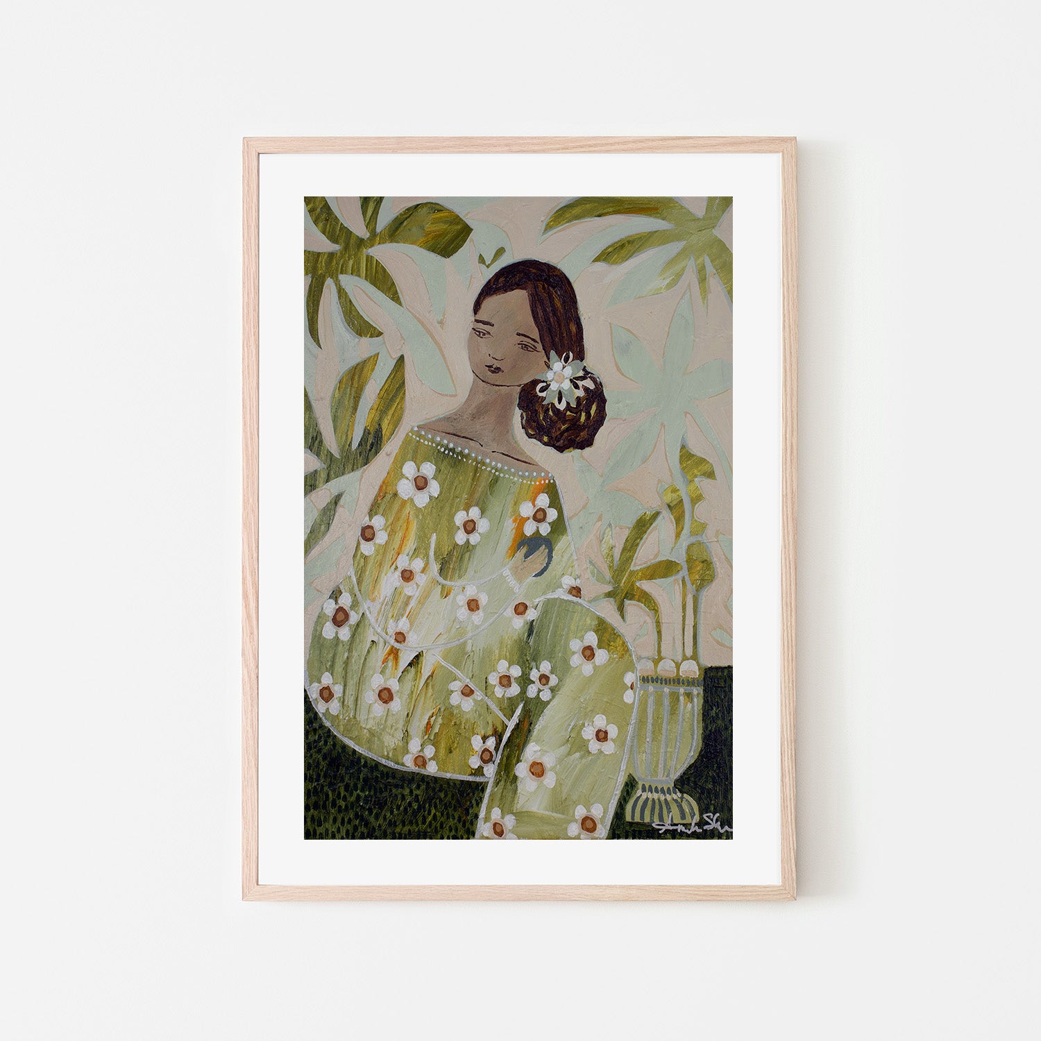wall-art-print-canvas-poster-framed-Kiri, Matcha Tea , By Amanda Skye-6