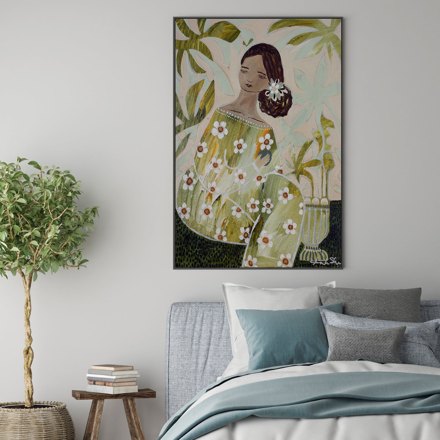 wall-art-print-canvas-poster-framed-Kiri, Matcha Tea , By Amanda Skye-7