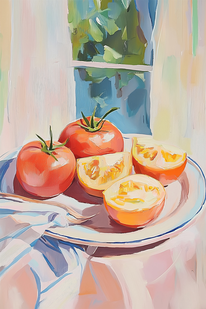 wall-art-print-canvas-poster-framed-Kitchen Tomatoes-1