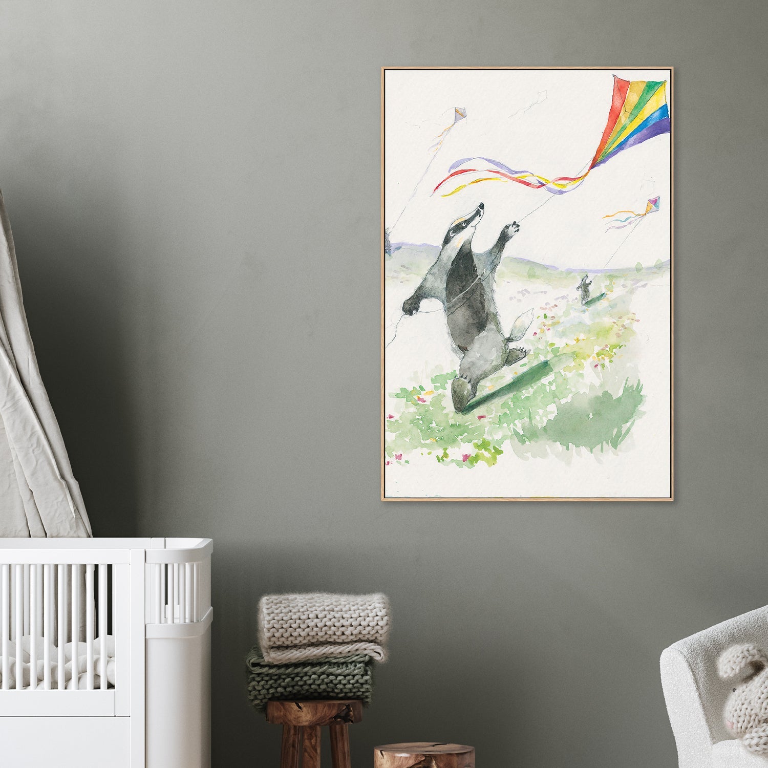 wall-art-print-canvas-poster-framed-Kite Flyer , By Animo Alphabets-2