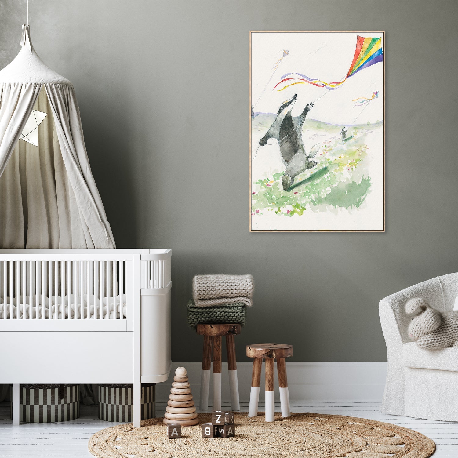 wall-art-print-canvas-poster-framed-Kite Flyer , By Animo Alphabets-7