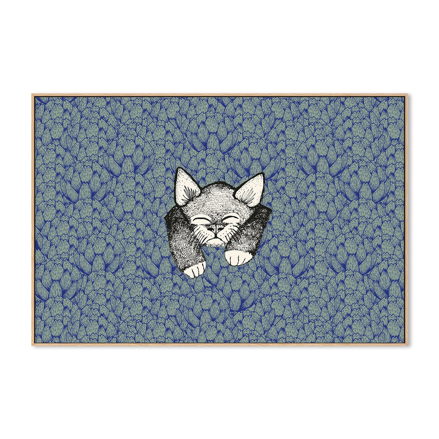 wall-art-print-canvas-poster-framed-Kitty-4