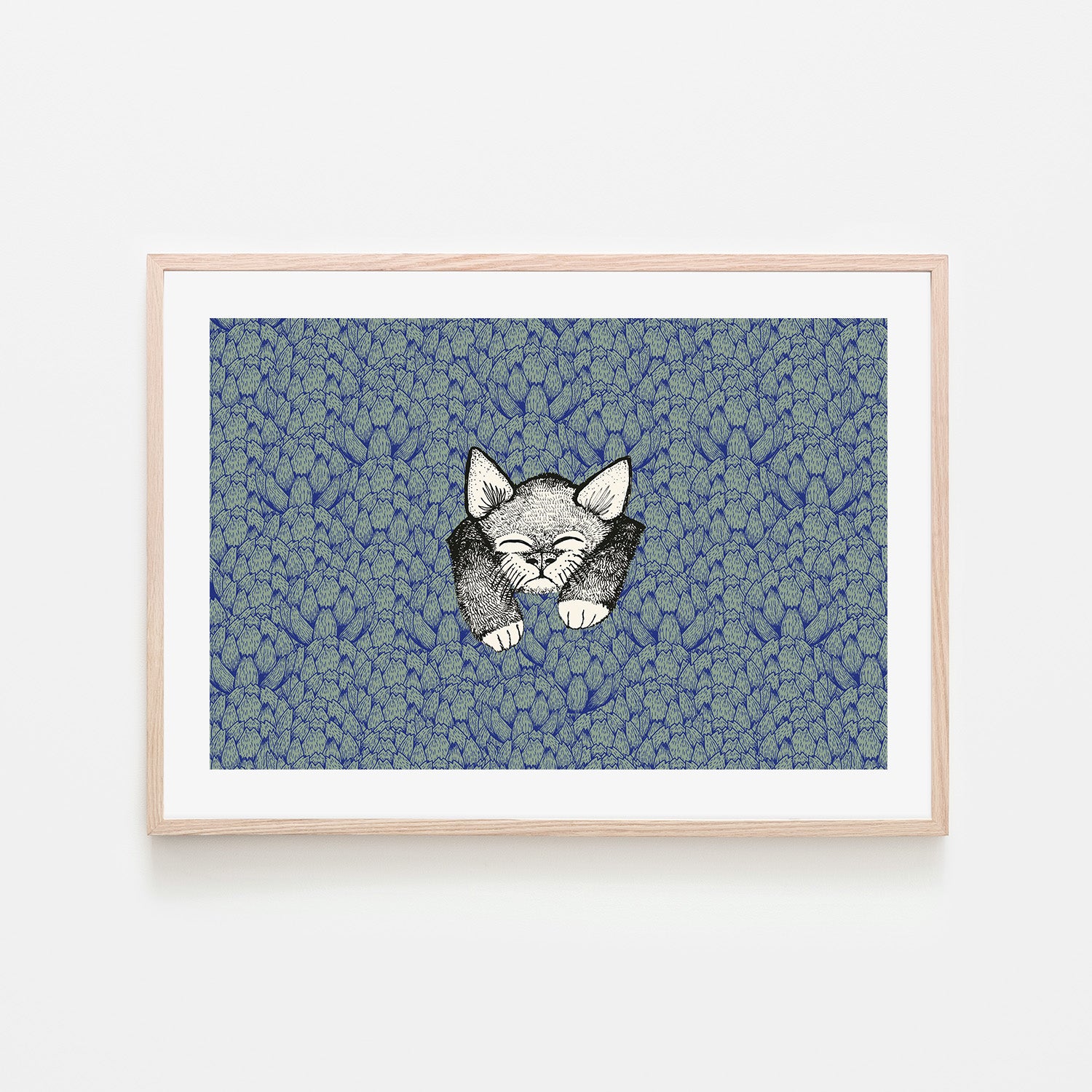 wall-art-print-canvas-poster-framed-Kitty-6