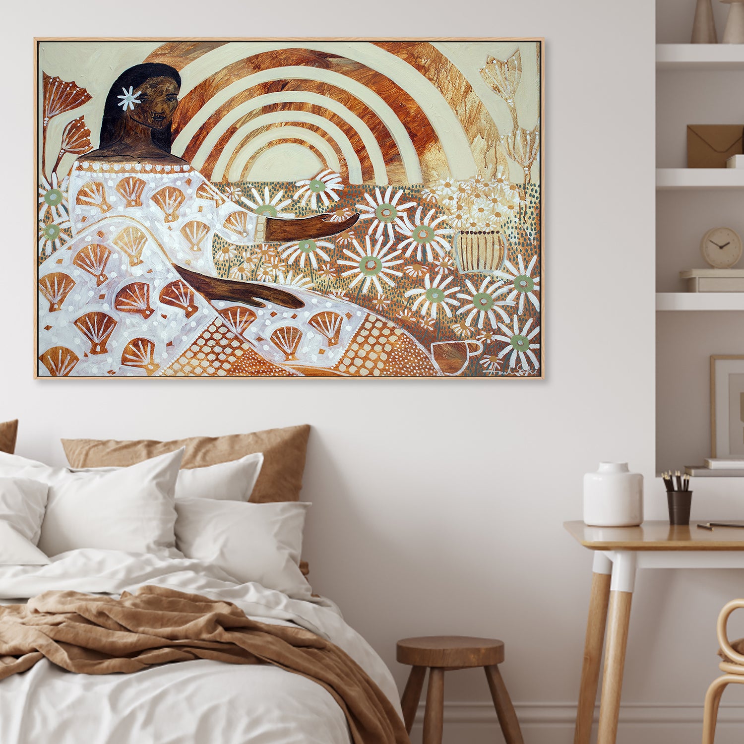 wall-art-print-canvas-poster-framed-Kylie, Chamomile , By Amanda Skye-2