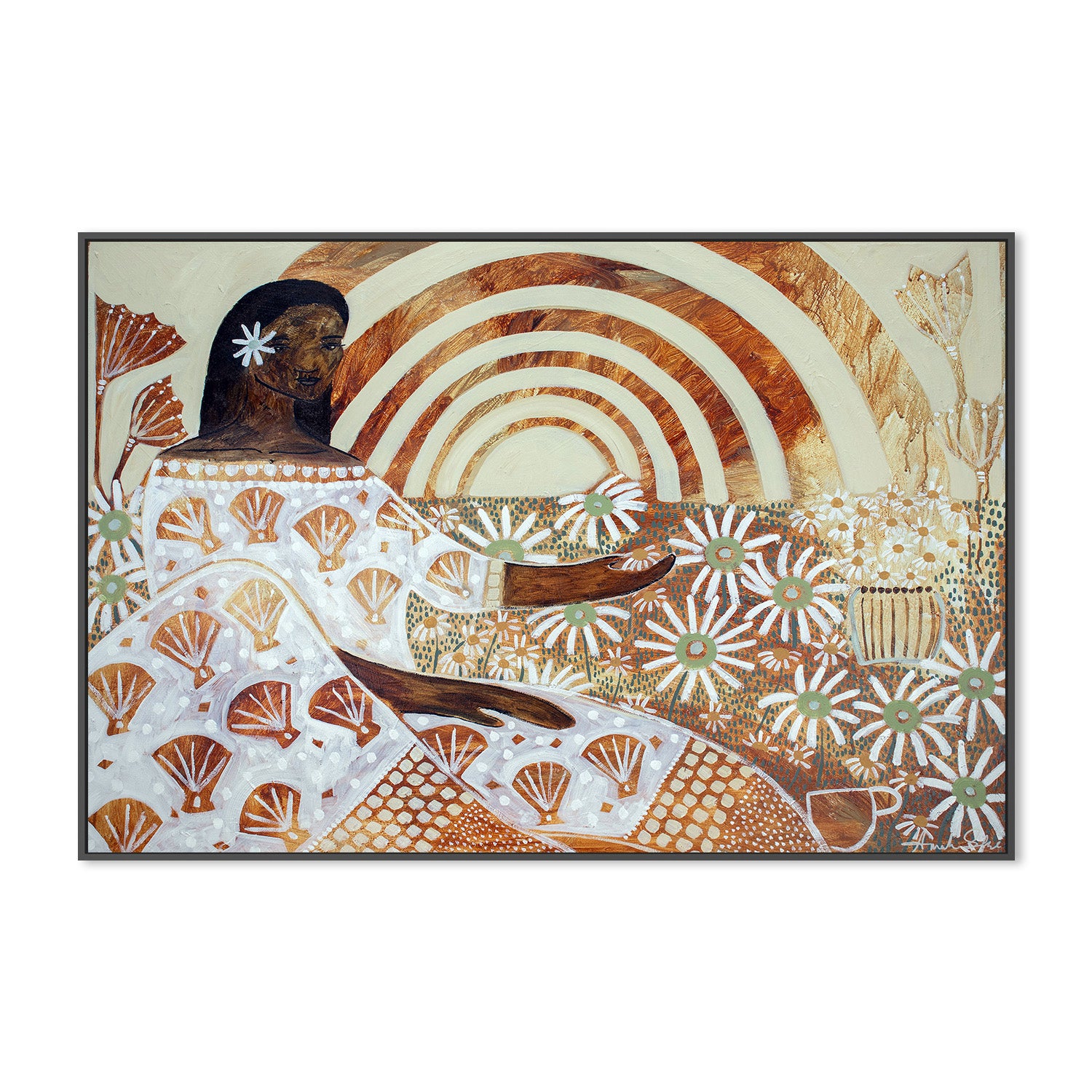 wall-art-print-canvas-poster-framed-Kylie, Chamomile , By Amanda Skye-3