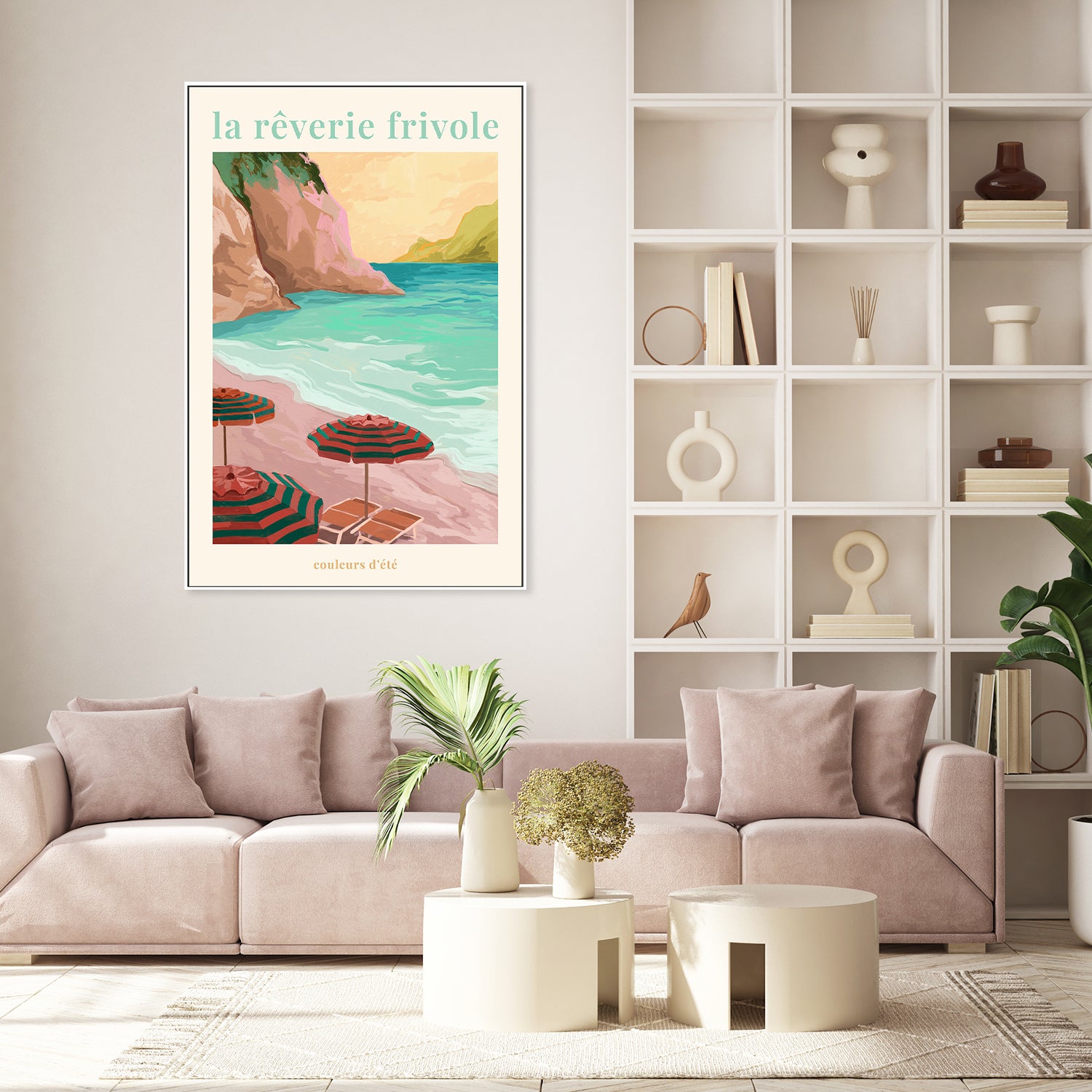 wall-art-print-canvas-poster-framed-La RAaverie Frivole - Beach-7