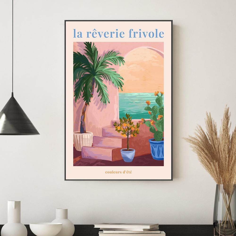 wall-art-print-canvas-poster-framed-La RAaverie Frivole - Palm-2