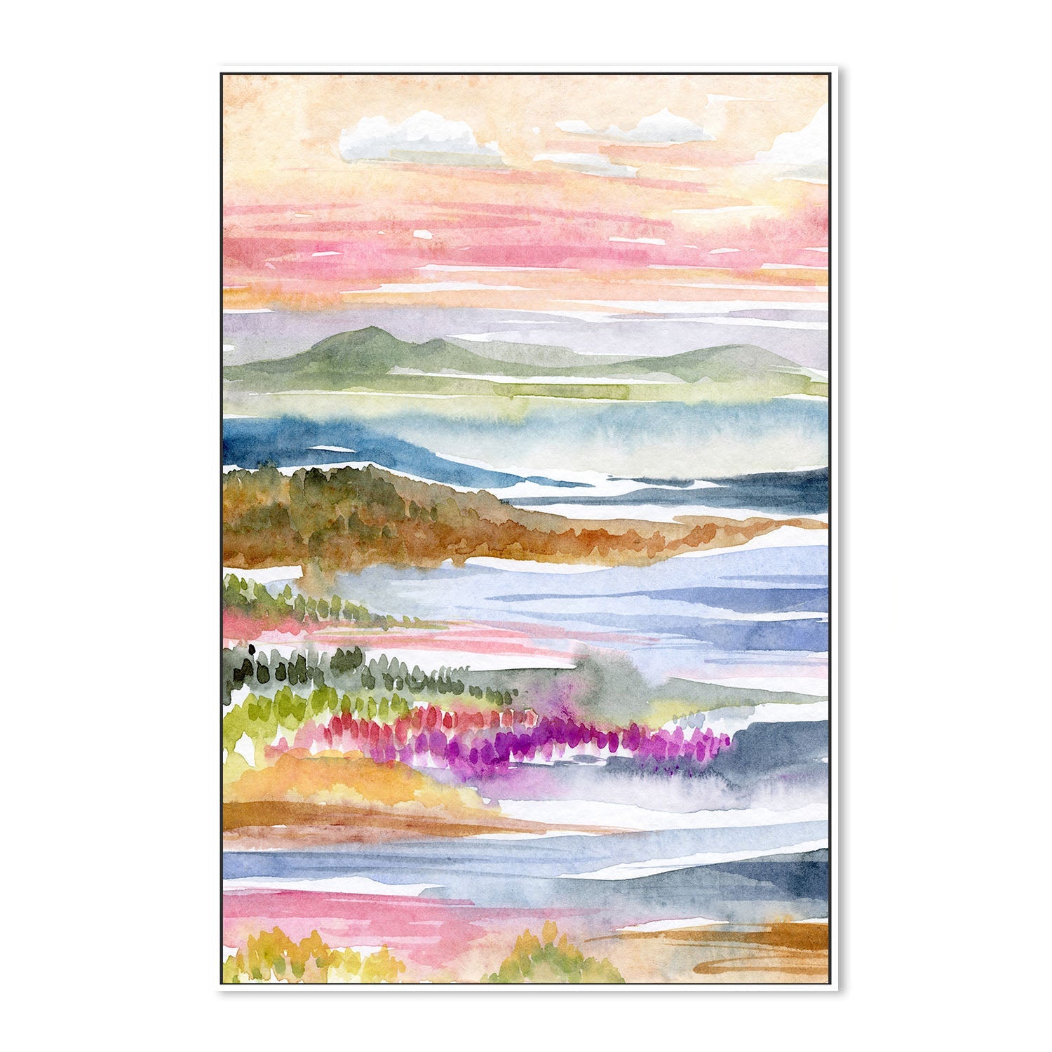 wall-art-print-canvas-poster-framed-Landscape Abstract Ocean , By Jessie Mitchelson-5