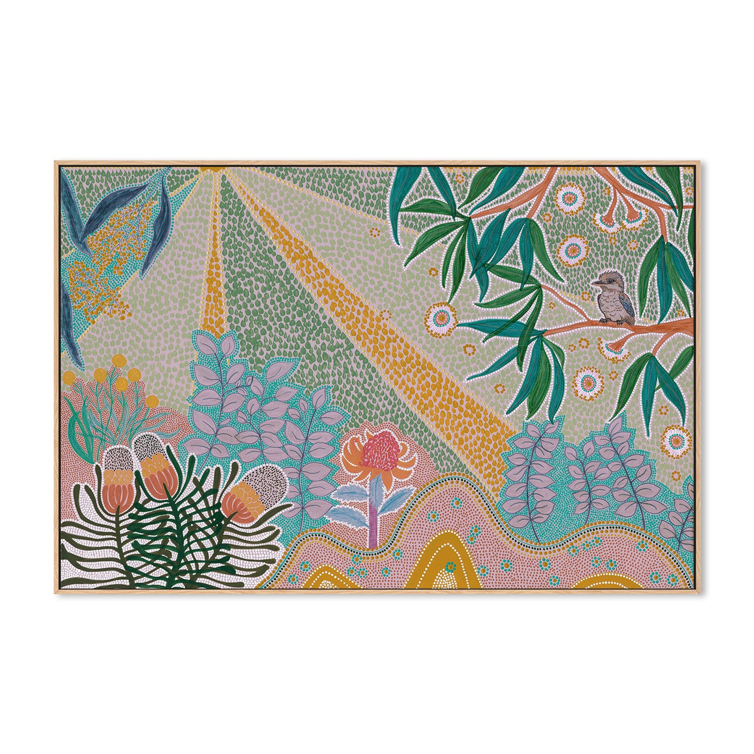 wall-art-print-canvas-poster-framed-Laughter Amoung The Blooms-4