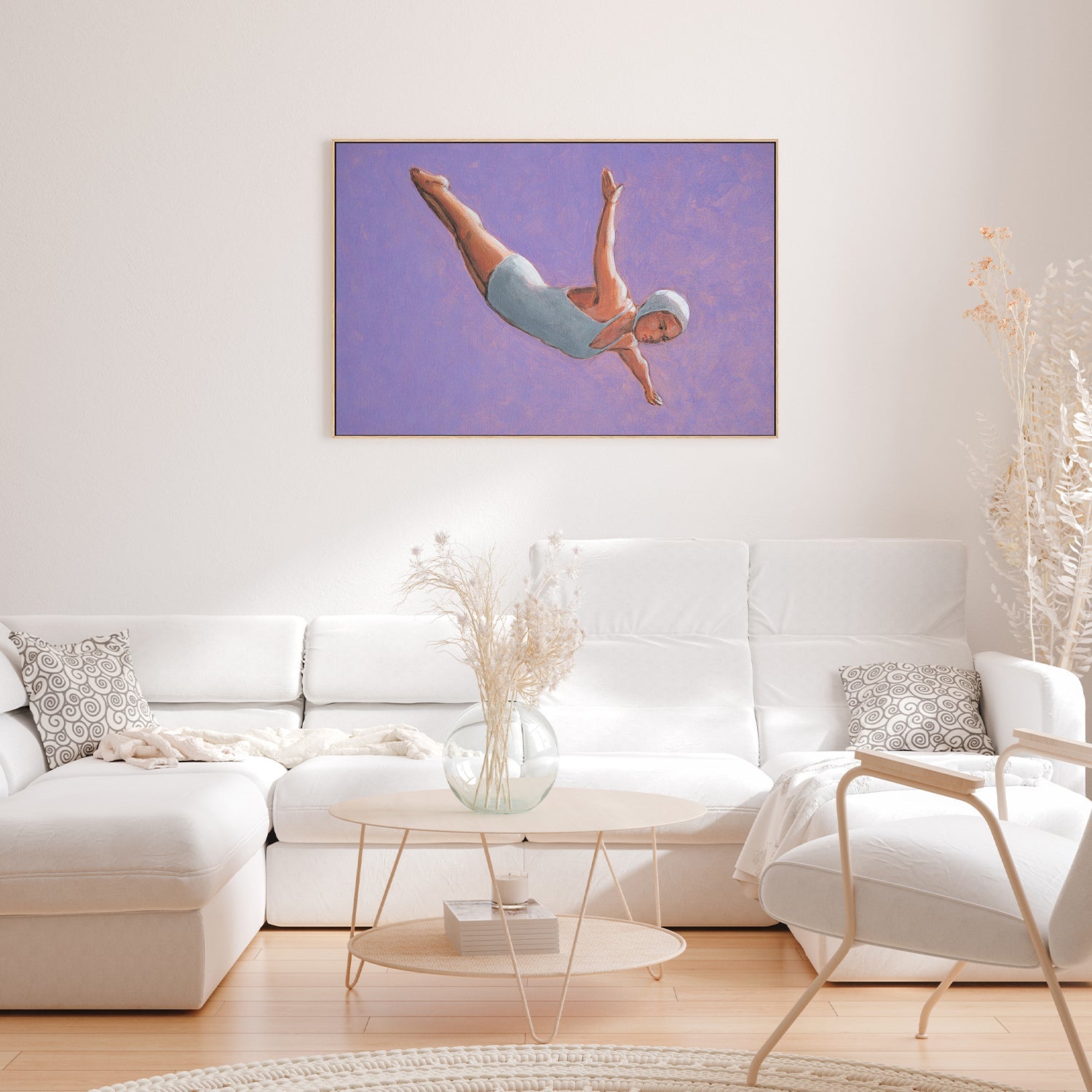wall-art-print-canvas-poster-framed-Lavender Diver , By Sarah Morrissette-7
