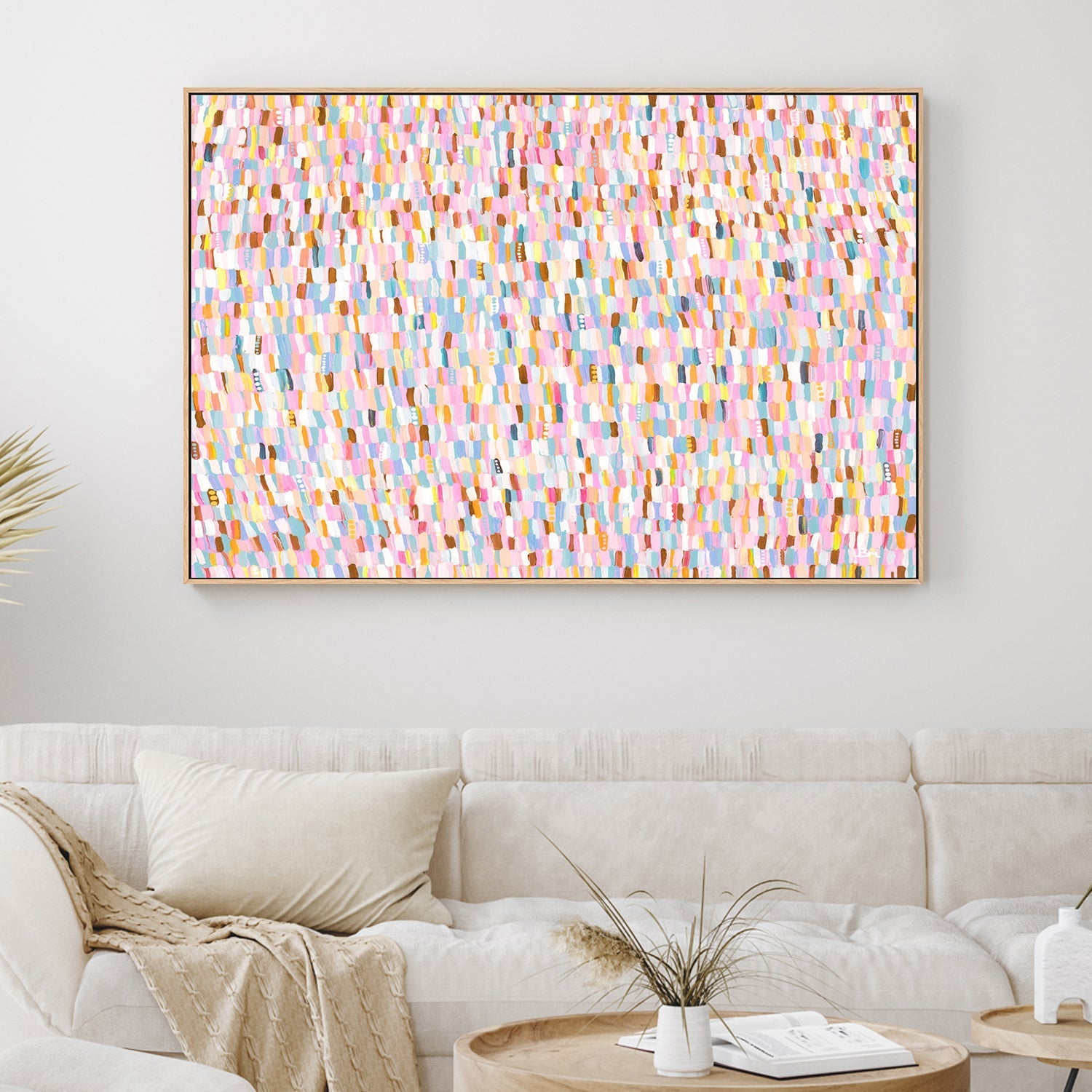 wall-art-print-canvas-poster-framed-Lavender Shower, Pastel Colour , By Bri Chelman-GIOIA-WALL-ART