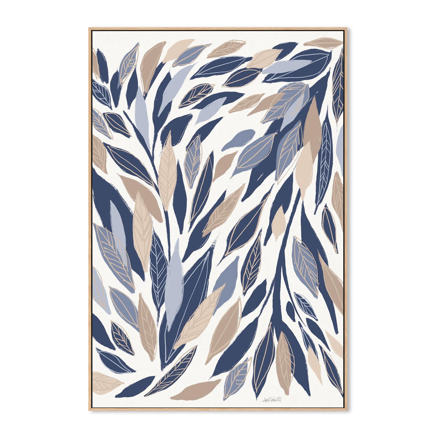 wall-art-print-canvas-poster-framed-Leafy Lines-4