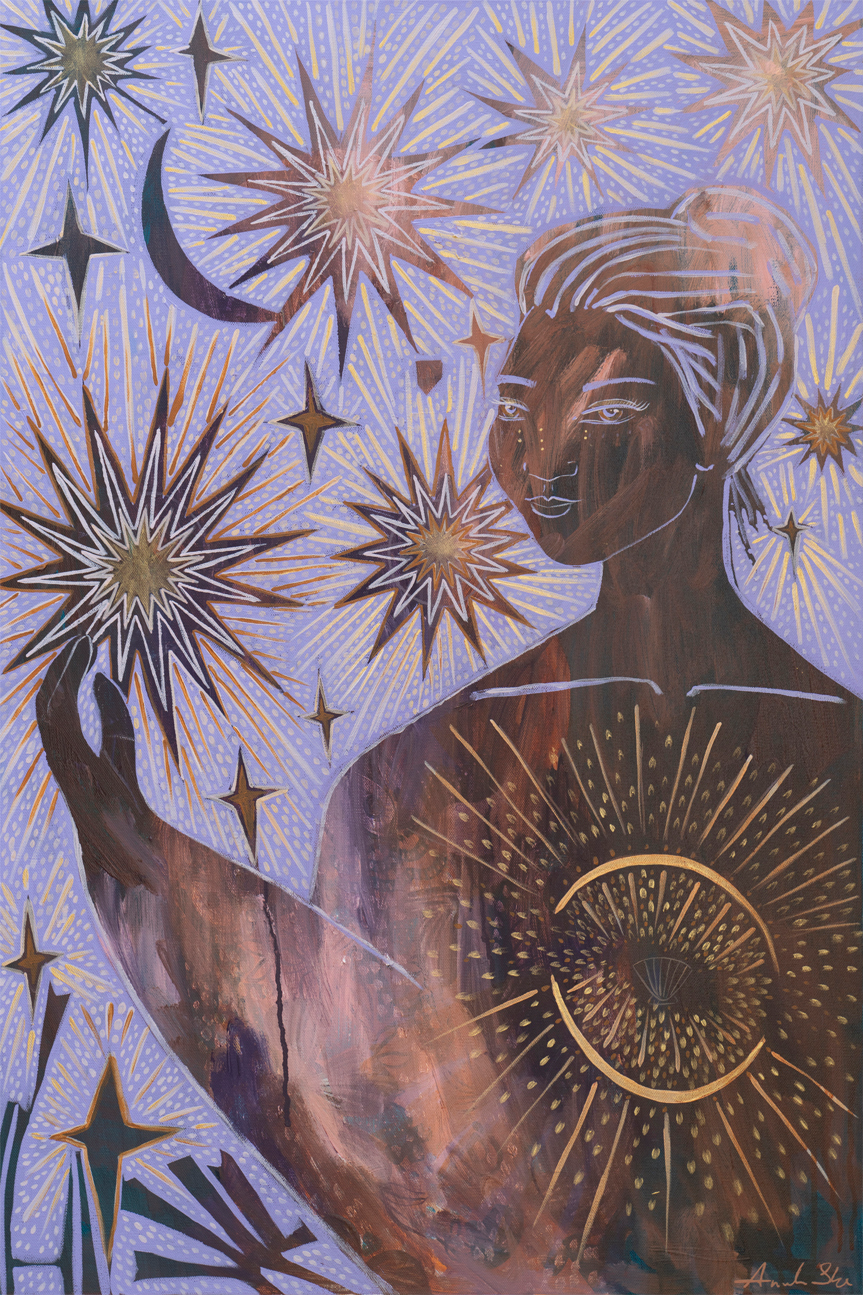 wall-art-print-canvas-poster-framed-Leana, Lepidolite , By Amanda Skye-1