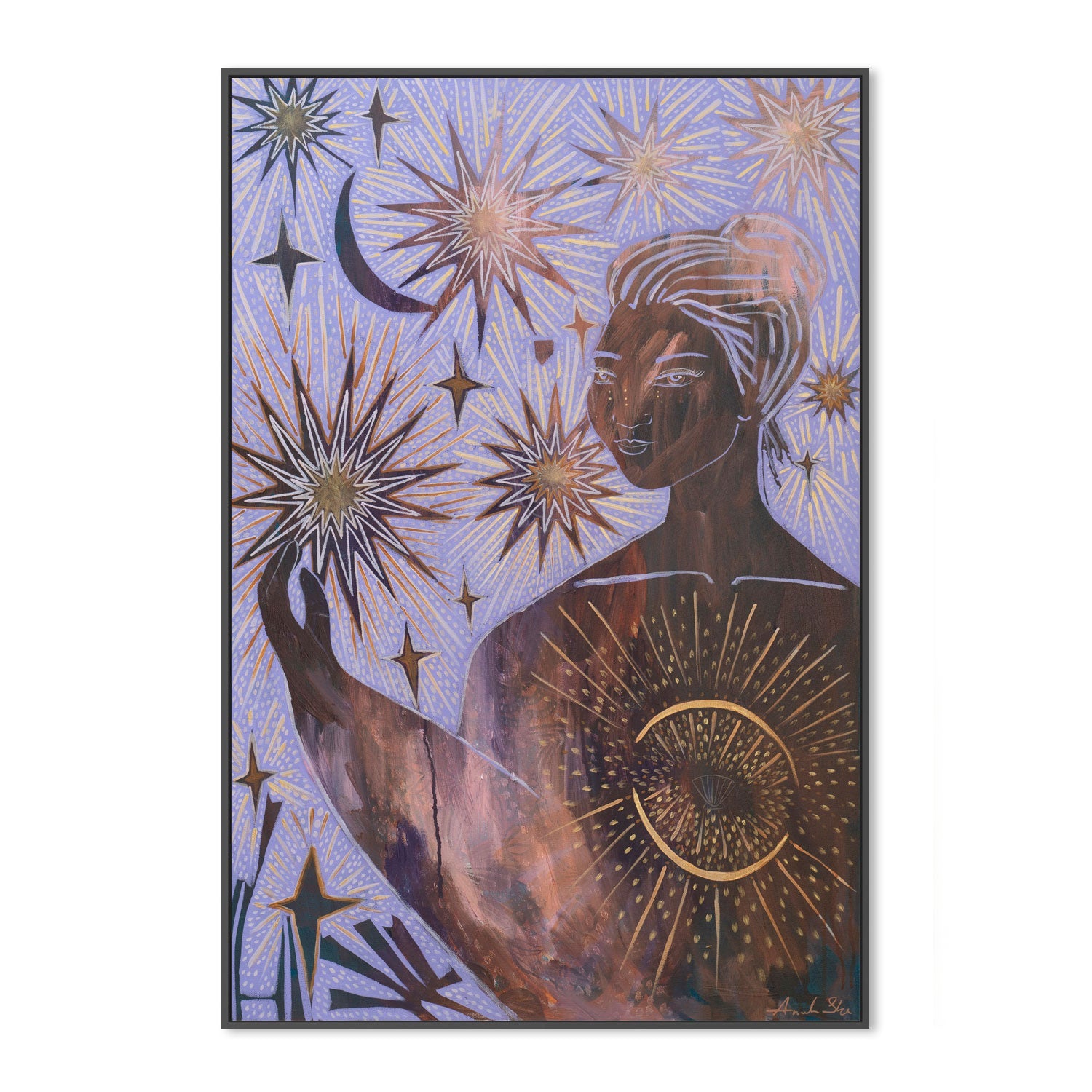 wall-art-print-canvas-poster-framed-Leana, Lepidolite , By Amanda Skye-3