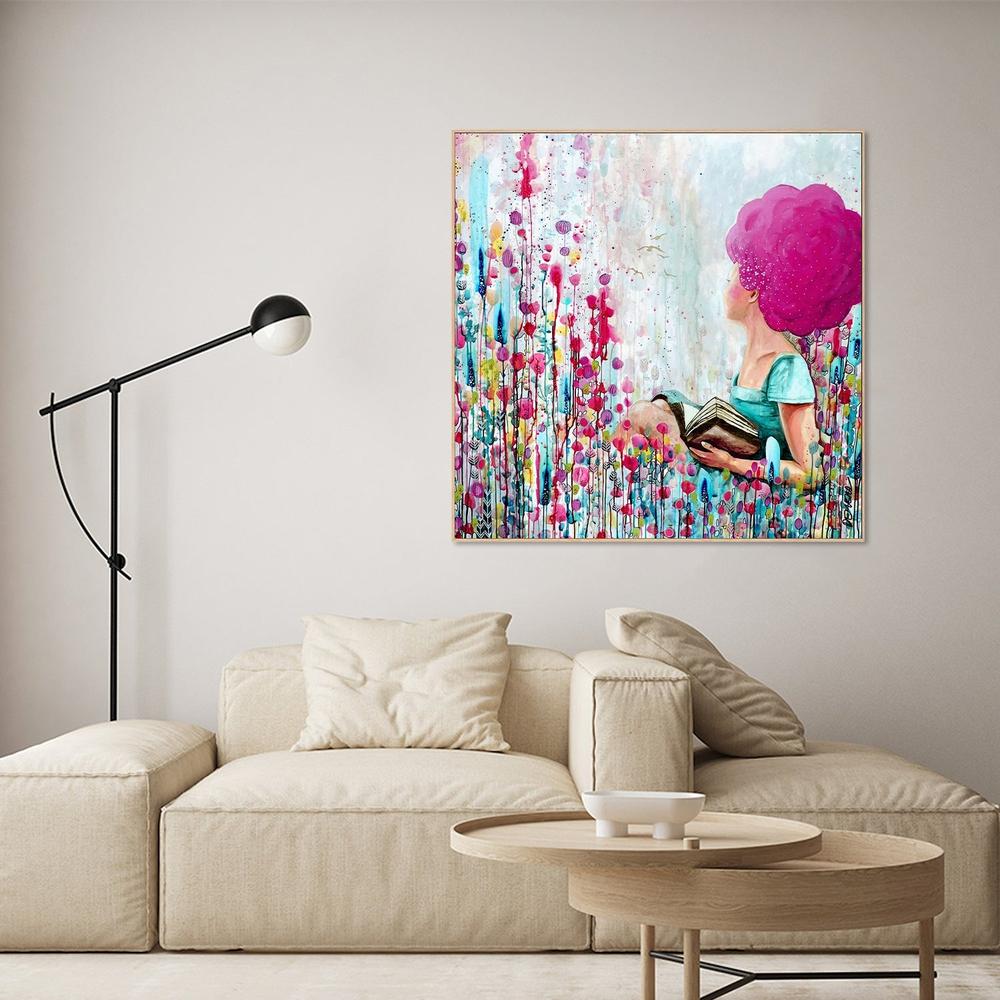 wall-art-print-canvas-poster-framed-Lecture du Jour , By Sylvie Demers-7