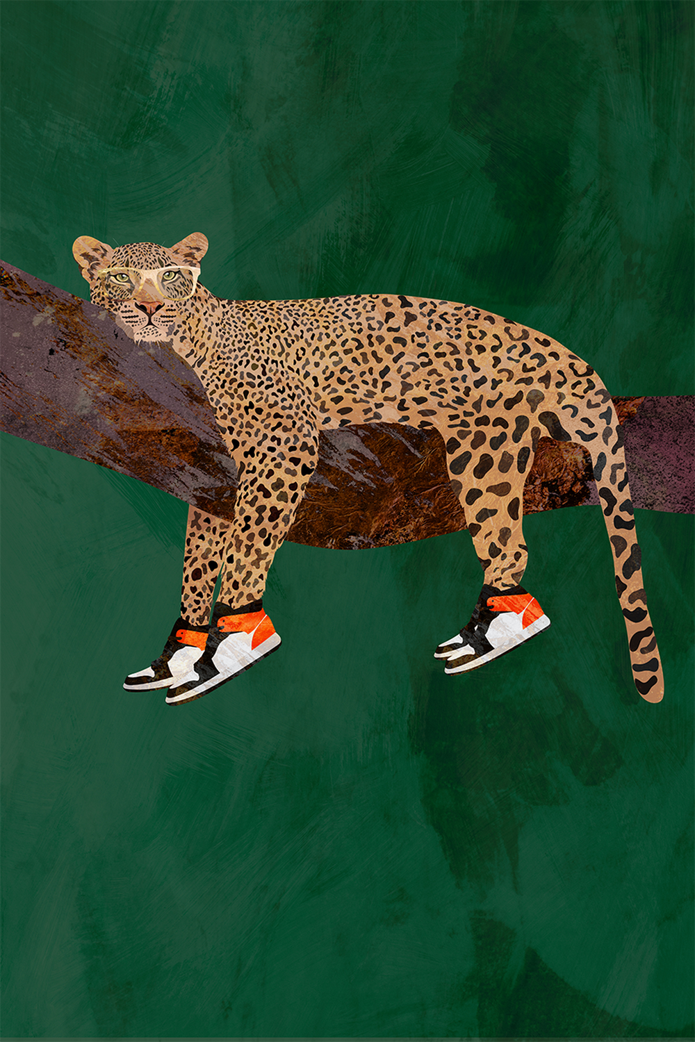 wall-art-print-canvas-poster-framed-Leopard Chill , By Sarah Manovski-1