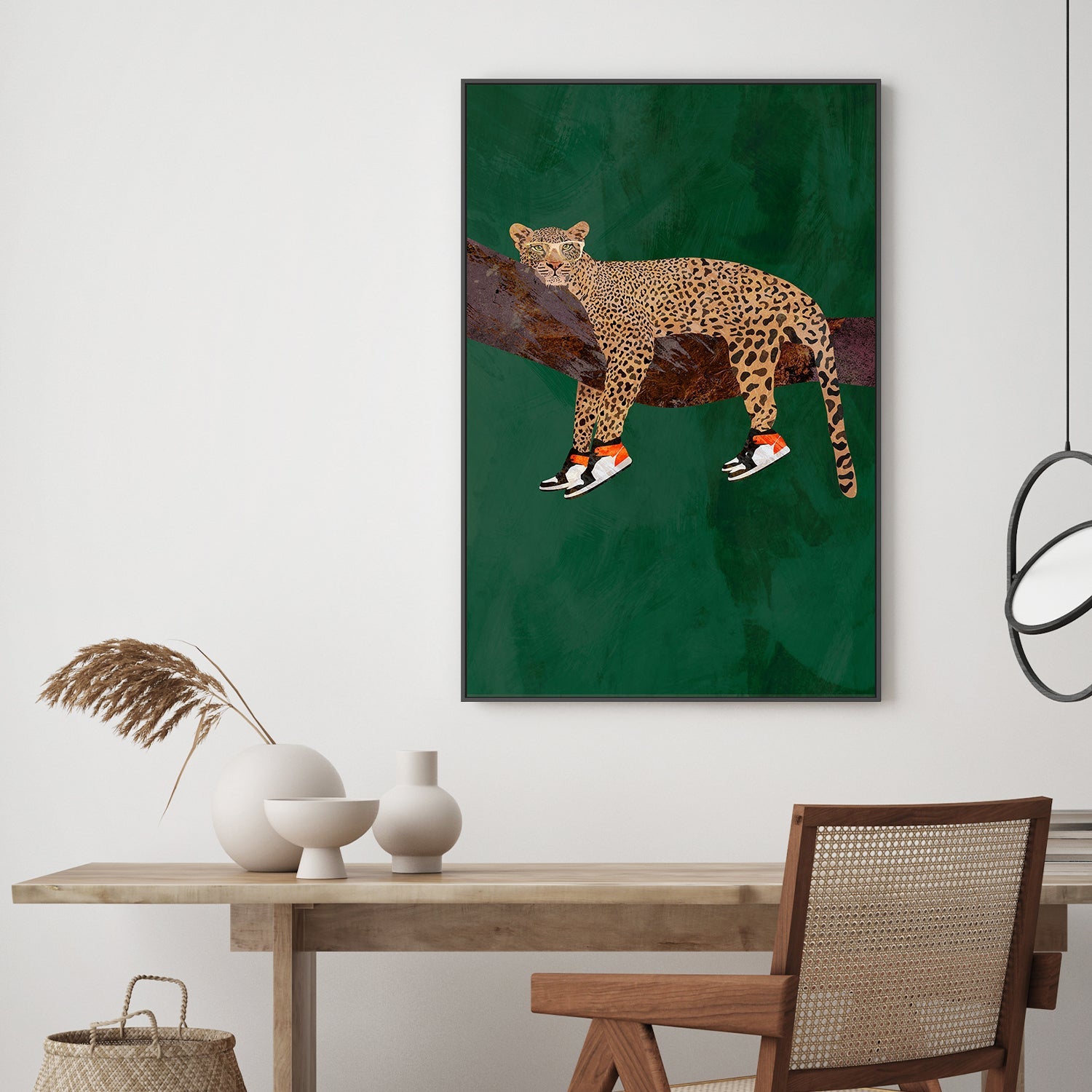 wall-art-print-canvas-poster-framed-Leopard Chill , By Sarah Manovski-2