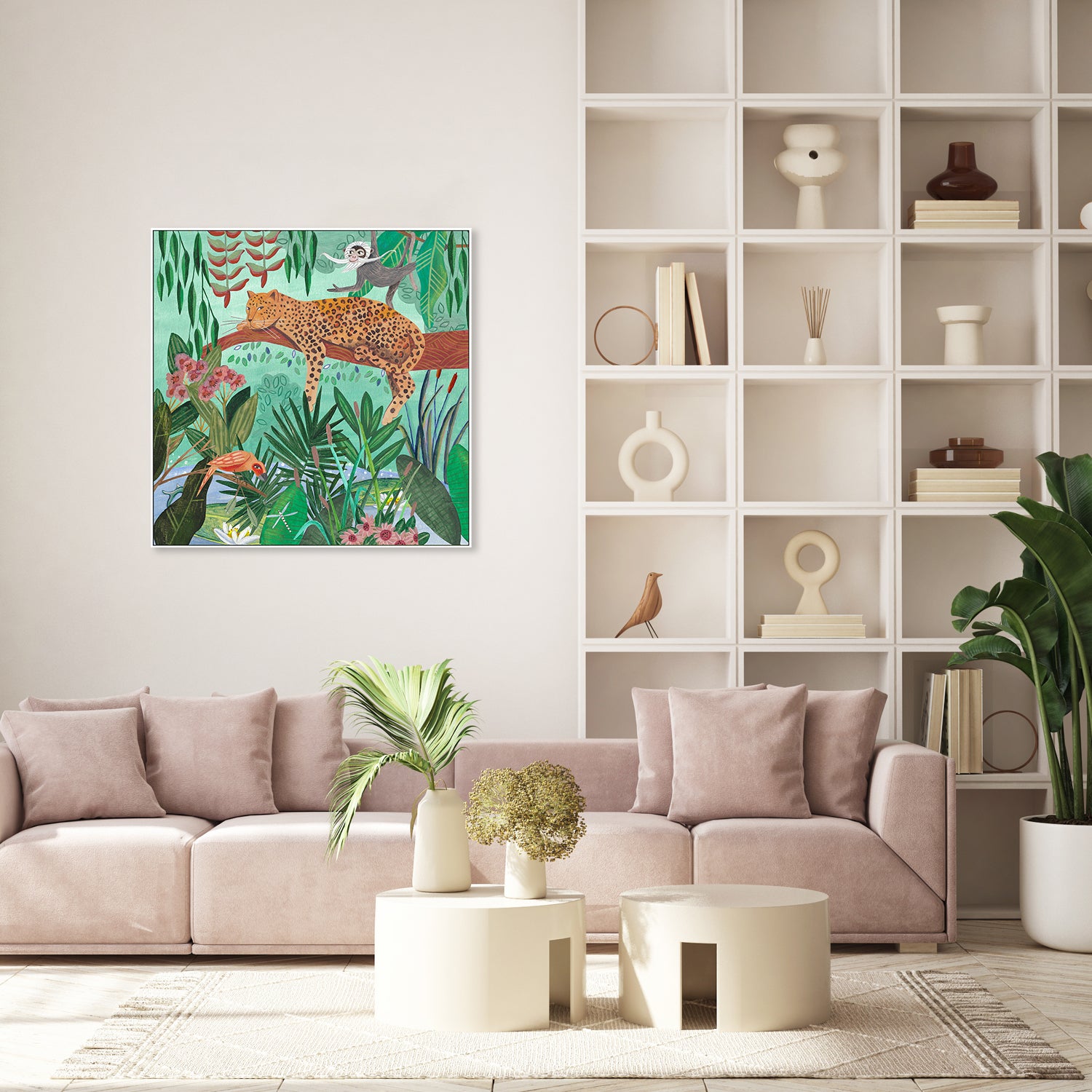 wall-art-print-canvas-poster-framed-Leopard in the jungle-8