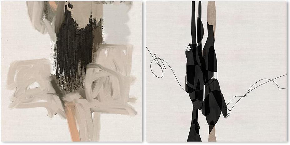 wall-art-print-canvas-poster-framed-Life And Figures, Set Of 2-by-Roberto Moro Art-Gioia Wall Art