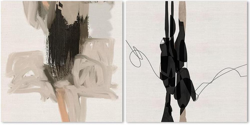 wall-art-print-canvas-poster-framed-Life And Figures, Set Of 2-by-Roberto Moro Art-Gioia Wall Art