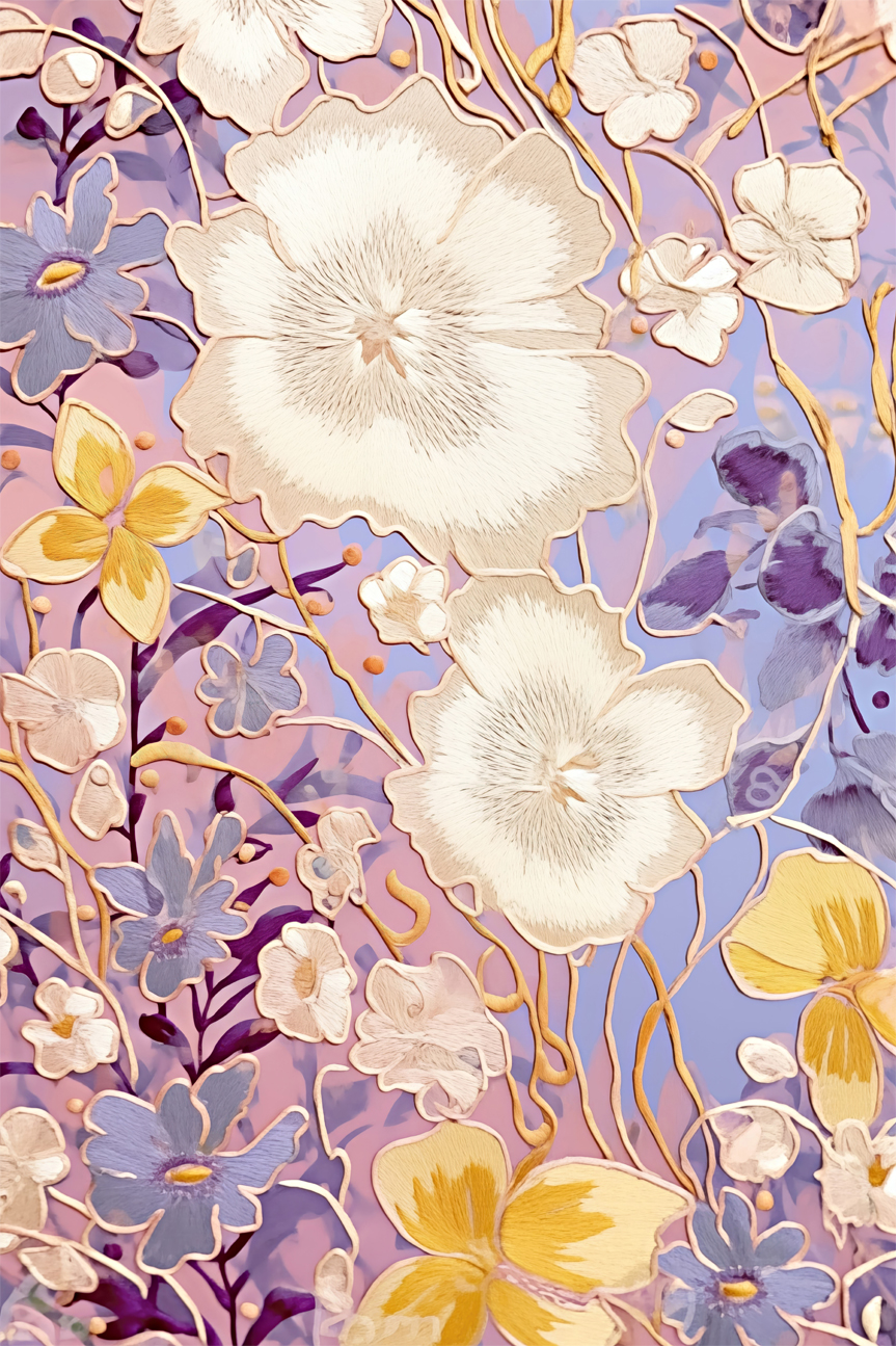 wall-art-print-canvas-poster-framed-Lilac Garden , By Unratio-1