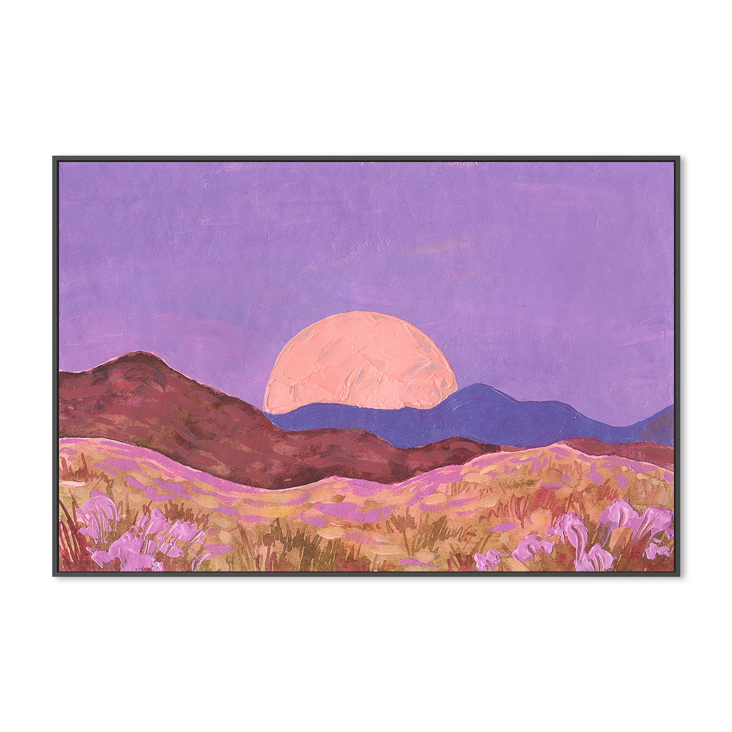 wall-art-print-canvas-poster-framed-Lilac Peach Sunset-3