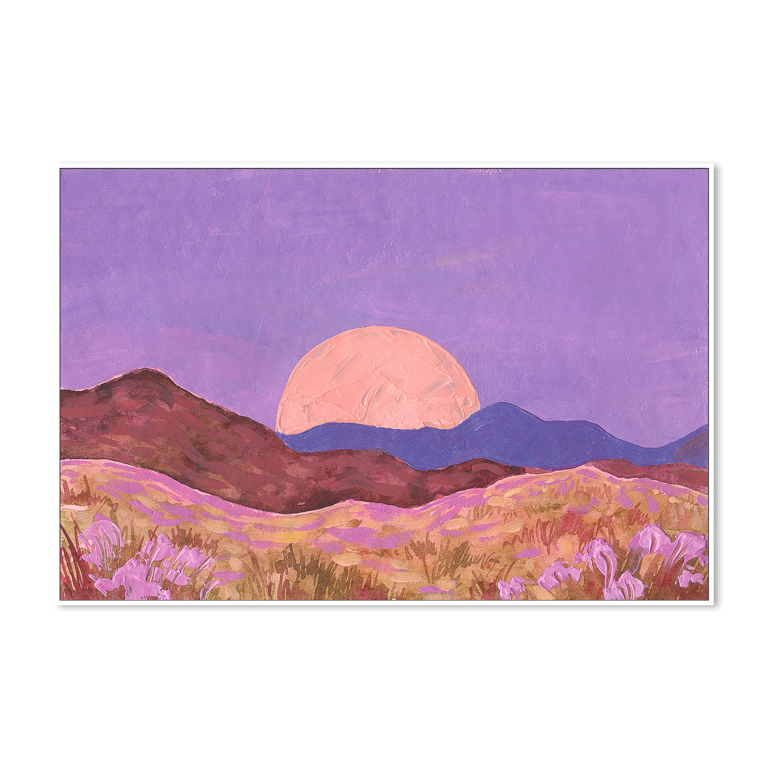 wall-art-print-canvas-poster-framed-Lilac Peach Sunset-5