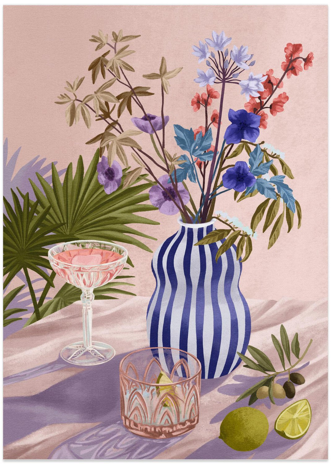 wall-art-print-canvas-poster-framed-Lilac Summer, By Goed Blauw , By Goed Blauw-1