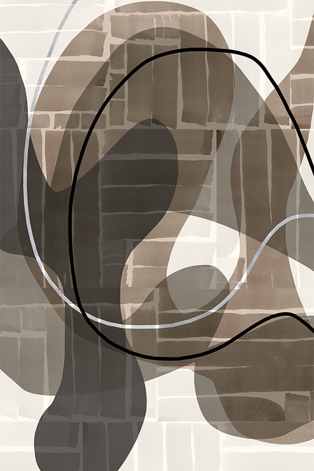 wall-art-print-canvas-poster-framed-Linear Flow, Style A-1