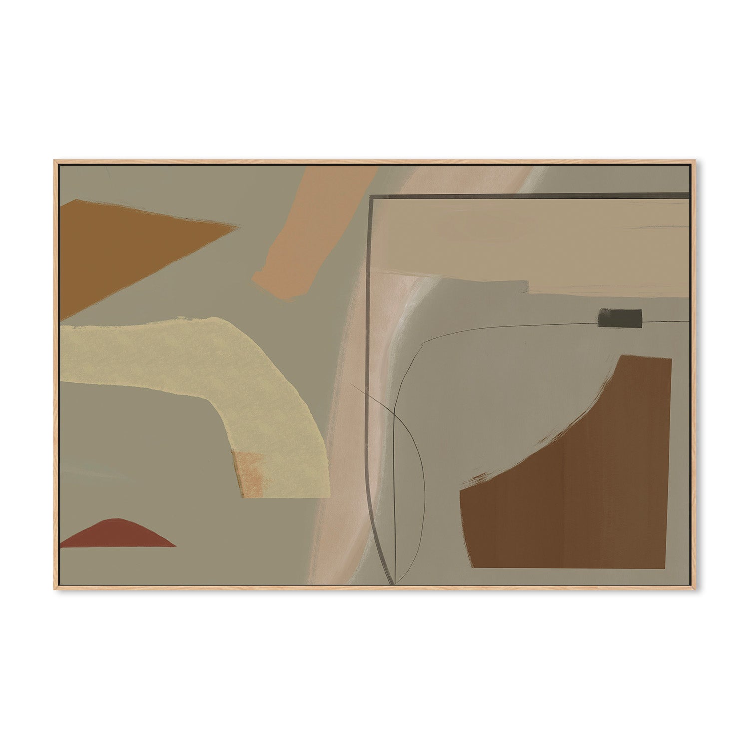 wall-art-print-canvas-poster-framed-Lines that Meet and Wander , By Rohan Sharma-4