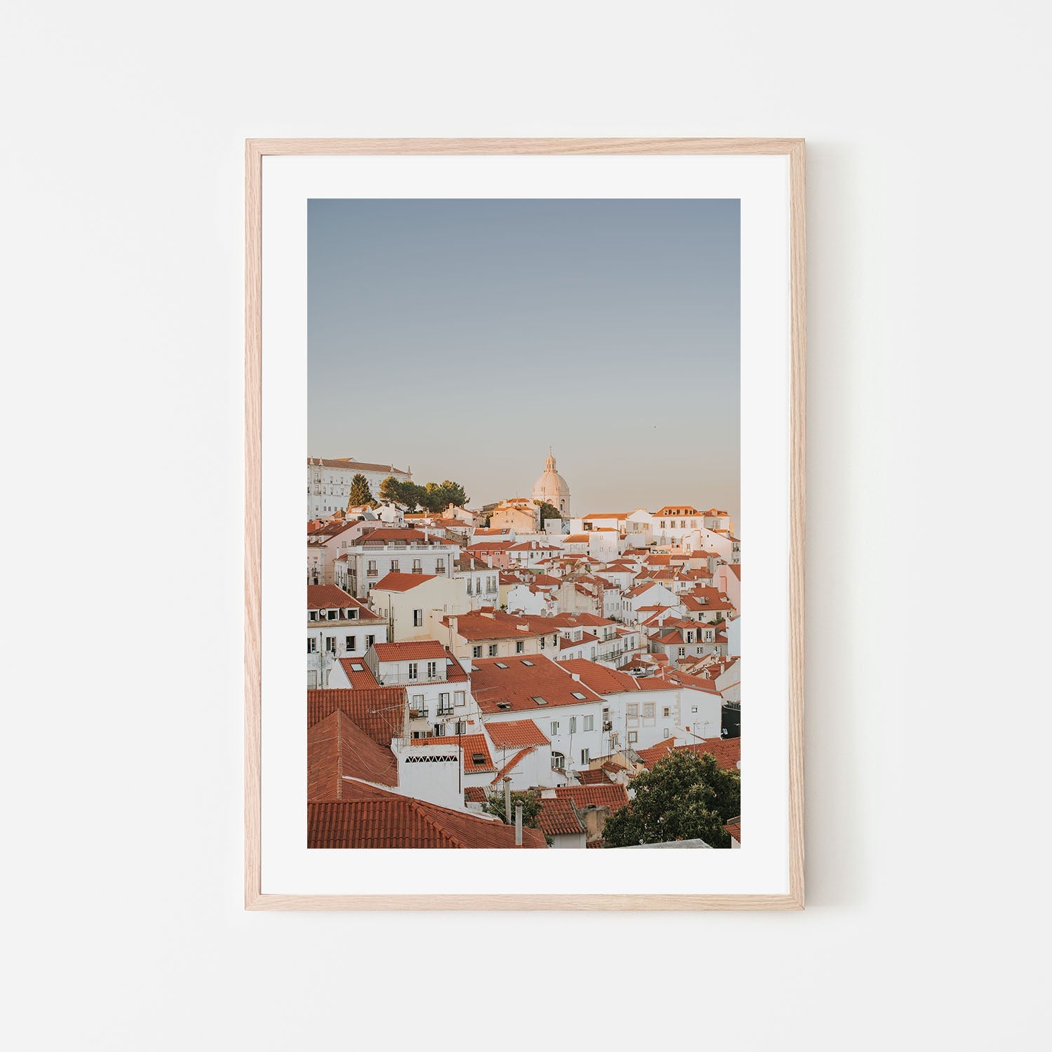 wall-art-print-canvas-poster-framed-Lisbon Rooftop Cityscape, Style B , By Hello Twiggs-6