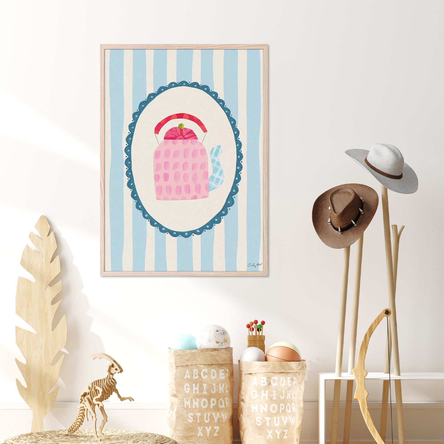 wall-art-print-canvas-poster-framed-Little Teapot, Style A-4