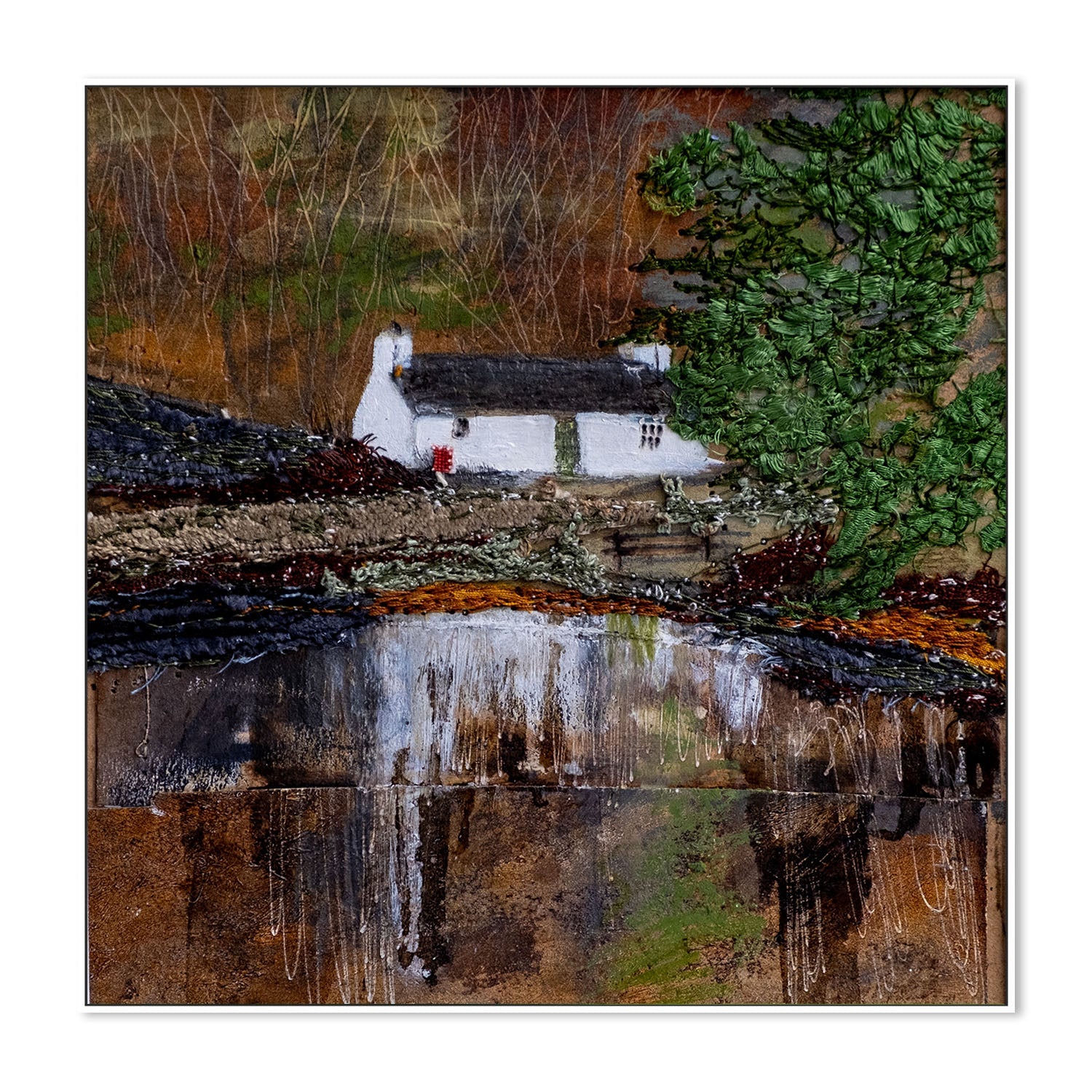 wall-art-print-canvas-poster-framed-Loch Eilein Large , By Louise O’Hara-5