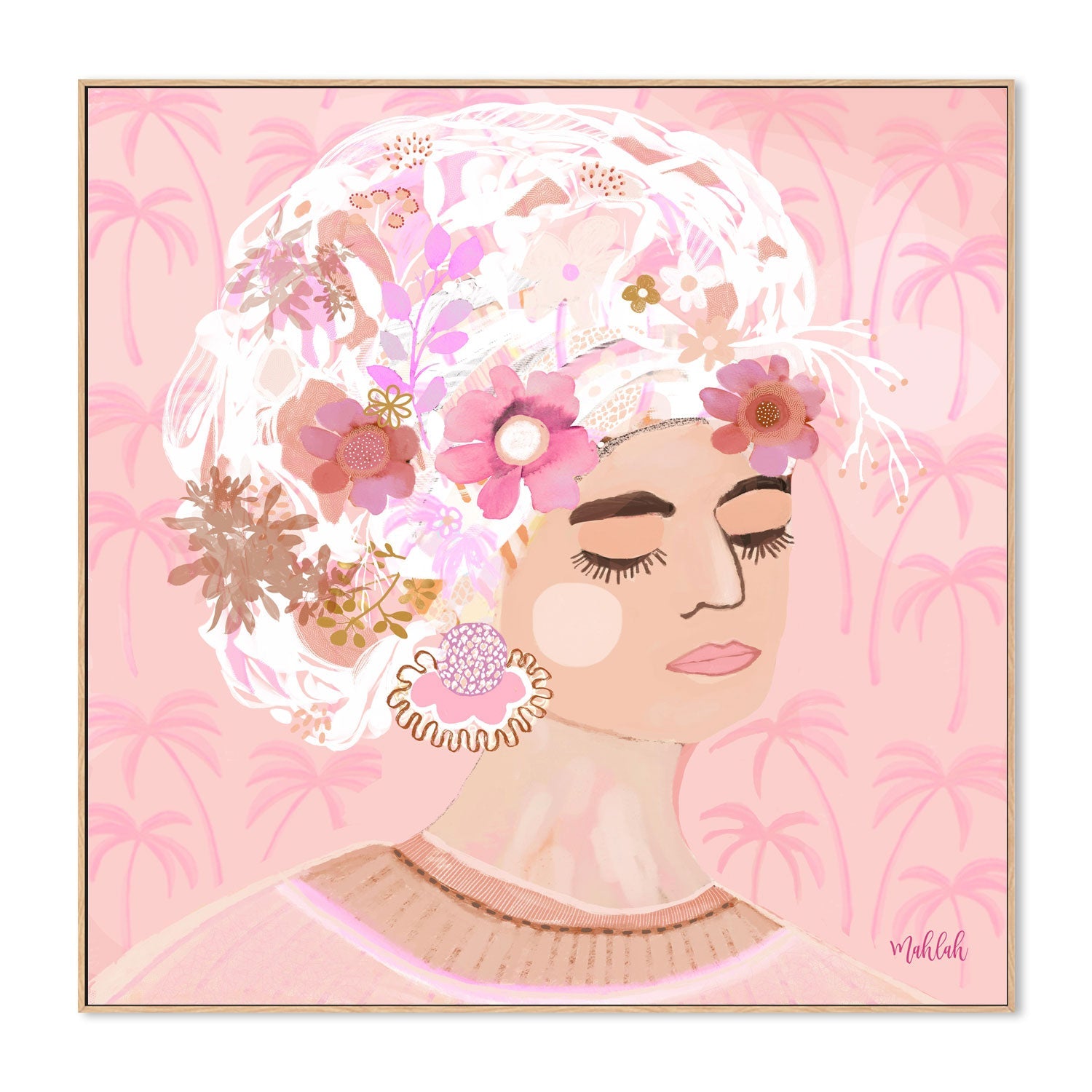 wall-art-print-canvas-poster-framed-Loly palm , By Inkheart Designs-4