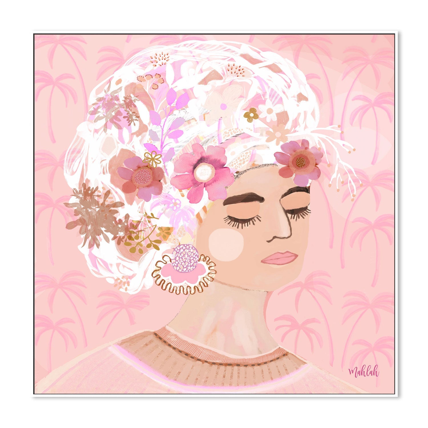 wall-art-print-canvas-poster-framed-Loly palm , By Inkheart Designs-5