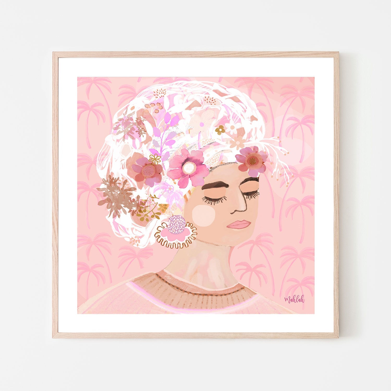 wall-art-print-canvas-poster-framed-Loly palm , By Inkheart Designs-6