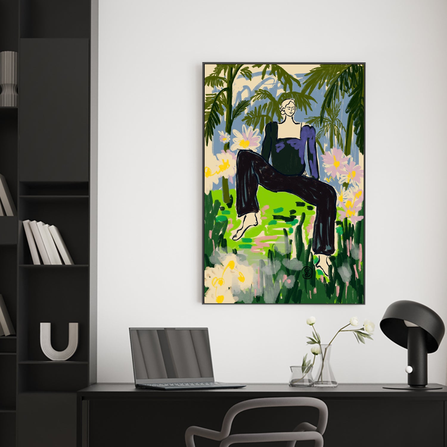 wall-art-print-canvas-poster-framed-LOSTEN TO THE SILENCE-2